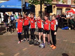 Bourne youths at Spalding Grand prix